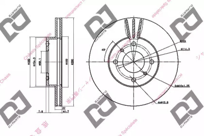 Тормозной диск DJ PARTS BD1391